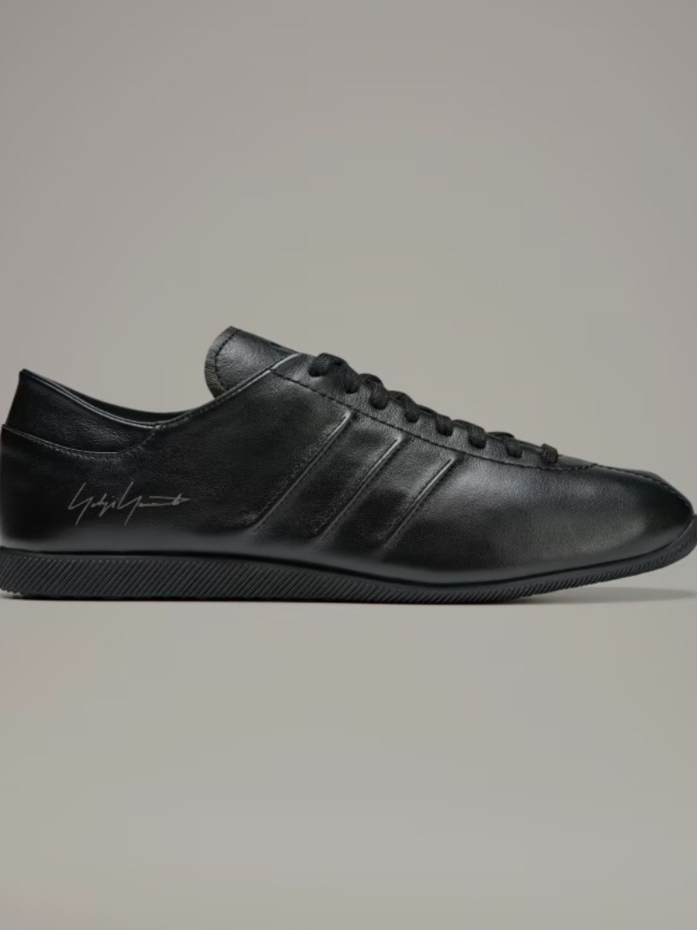 Y-3 Japan Unisex Black Low-Top Leather Sneakers